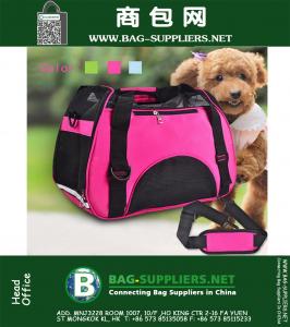 tecido de malha respirável pet carry verão Pet viajar ferramentas Os únicos bolsa de ombro Cães e gatos pacote Car saco de mão