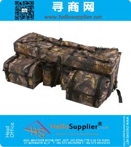 Camouflage ATV Cargo Rack Gear Bag with Topside Bungee Tie-Down Storage