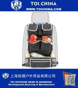 Carro Backseat Organizer, Backseat Multipurpose Organizador do bolso aperfeiçoa de volta Protector assento para bebê caçoa