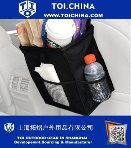 Carro pendurado lixo carro pode e Refrigerador - Premium, 3 bolsos, Leakproof, Pendurar Saco de Lixo carro para Veículos