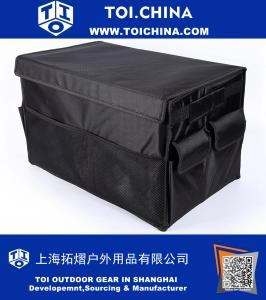 Car Trunk Multipurpose Water resistant Storage Collapsible Foldable Cargo Storage cargo organizer Black