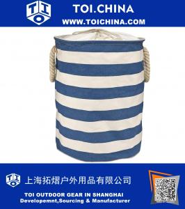 Cotton Fabric Collapsible Laundry Basket