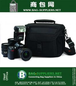 Digital SLR cámara fotográfica réflex digital profesional del bolso de hombro Mochila para Canon y Nikon