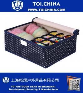 Eco-Friendly Oxford Cloth 2in1 Water Proof Folding Storage Box for Bra Underwear Socks