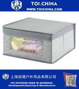 Fabric Closet Storage Organizer Box for Clothing, Shoes, Handbags, Jean
