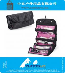 Мода Cosmetic Bag As Seen On TV Easy Roll Up для путешествий Макияж Инструмент Модные Компактный Практическая ванной сумка хранения