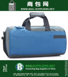 Fashion Nylon Barrel Sports Action Travel Bag Shoulder Messenger Bag Cylinder Gym Totes, Mens Womens Duffle Bag