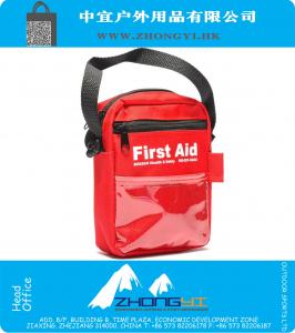 Paquete de primeros auxilios bolsa con correa roja vacía