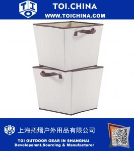 Foldable Square Storage Bin, Pack of 2