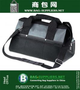 Gray Black Multifunctional Canvas Professional Electrician Carpenter Hardware Garden Tool One-sholder Carrier Bag