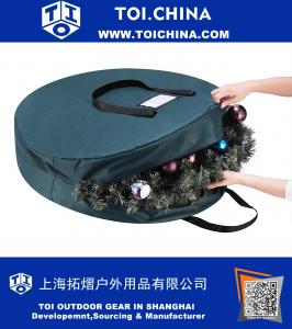 Green Canvas Holiday Kroon van Kerstmis Storage Bag