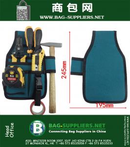 Hardware Mechanic Electrician Waterproof Canvas Tool Bag Belt Utility Kit Pocket Pouch Organizer