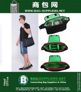 Impermeável Câmara digital de alta qualidade Expansível Photo Bag Mensageiro SLR câmera de vídeo Bag Compact Marca Bag
