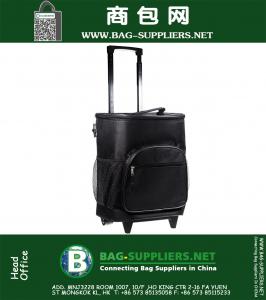 Insulated balanceo Cooler Bag con telescópicos de la manija, 16 pulgadas, 21 cuartos de galón de ruedas Enfriador