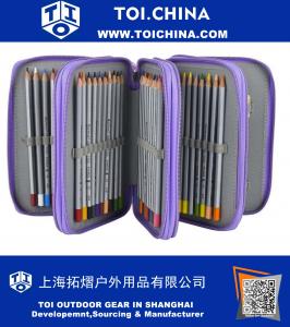 De gran capacidad de la caja de múltiples capas de lápiz de color