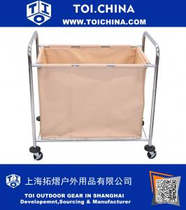 Laundry Cart With Steel Frame and Canvas