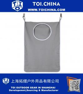 Laundry Nook, Door-Hanging Laundry Hamper with Stainless Steel Hooks