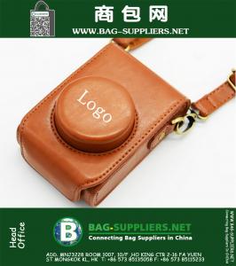 Leather Camera Bag Case Capa