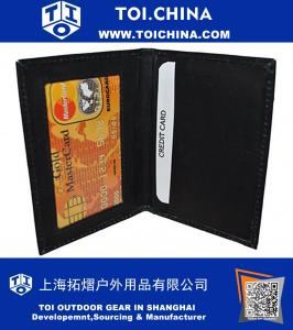 Кожа Кредитные карты Id Mini бумажника держатель