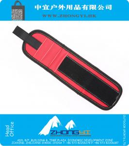 Cinturón de herramientas magnética pulsera de bolsillo de la bolsa Bolsa Tornillos Titular de la celebración de utensilios rojo y azul
