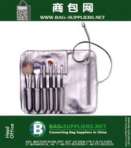 A composição escova o conjunto de ferramentas de maquiagem profissional pêlo de cabra jogo de escova Cosméticos Com PU Bag For Beauty