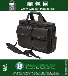 Bir omuz askısı ile, siyah dizüstü bilgisayar çantası hızla erişim
