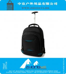Men High Quality Waterproof Trolley Travel Bag Wheeled laptop Backpack Rolling Duffel Bag Business Computer Bag