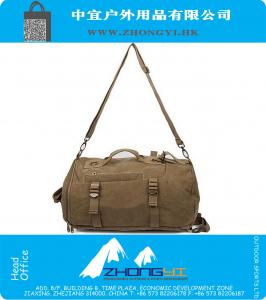 Mens Multi-purpose Tactical Backpack Vintage Shoulder Bag Canvas Bagpack Sport Rucksack Schoolbag Outdoor Travel Satchel