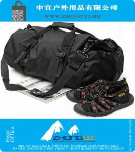 Mens Esporte saco leve impermeável ombro dobrar Rodada Duffel Bag Handbag Travel Bag Academia Gym Sports Bag
