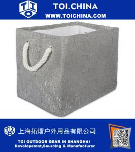 Metallic Woven Paper Texture, Lurex Storage Basket