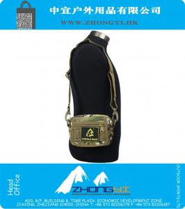 Moire askeri kamuflaj naylon omuz çantası açık taşınabilir Yürüyüş Bisiklet Mini Kit yardımcı taktik Çanta