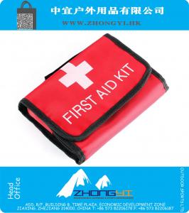 Mini Compact First Aid Kit Medical Emergency Red Bag