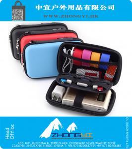 Mini Digital Gadget bolsa de viagem saco de armazenamento para fone de ouvido, USB Flash Drive, SD Card, cabo de dados, telefone, banco de alimentação, disco rígido unidade
