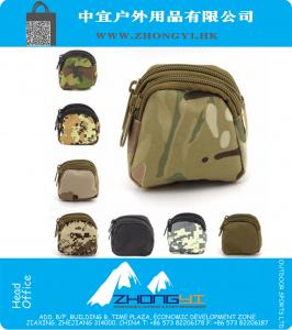 Mini Outdoor Sports Bag Multifunktions-taktisches Überlebens-Molle Armee Utility Pouch-Beutel-Münzen-Beutel-Geldbeutel Militär doppelte Schichten Kasten
