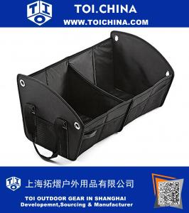 Multi-Pocket Sturdy Foldable Car Auto Trunk Organizer Premium Cargo Container Storage Bag for Car, Auto, Truck and SUV
