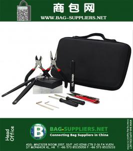 Fonksiyonlu cep alet çantası deri VAPE çift sigara paketleme elektronik parçalar DIY