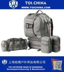 Operator-Pack Militärstil Molle und Trinksystem taktischer Rucksack, Bug Out Bag für den Außenbereich, Überleben, wandernd, jagend