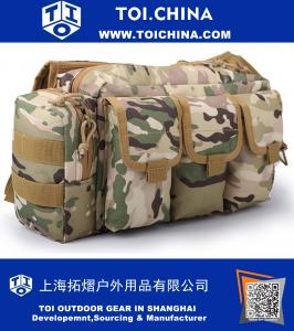 Outdoor Military Camouflage Crossbody Bag Large Capacity Tactical Waist Bag Climbing Travel Bag