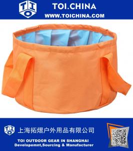 Premium Collapsible Bucket with Carrying Pouch -Multifunctional Folding Bucket -Perfect Gear For Camping, Hiking, Travel, Fishing