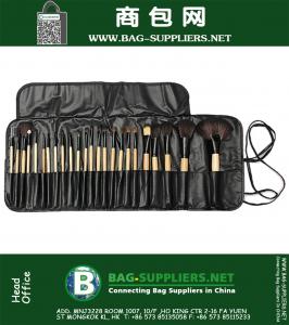 24 pcs Professional Makeup Pen Set Escova Ferramentas Make Up Kit Madeira Handle Ferramentas de Beleza