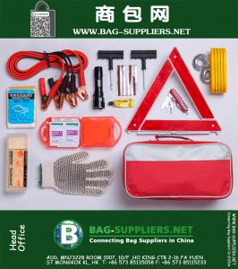 Kit de herramientas de asistencia de emergencia en carretera 31 Piezas bolsa Kit de herramientas de reparación de coches kit de primeros auxilios realización de paquete de regalo