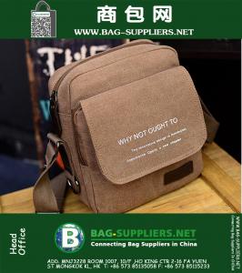 Small Canvas Men Messenger Bags Casual Zipper Shoulder Bag Soft Solid Crossbody Men Tool Bags Handbags