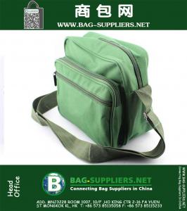 
Les petits sacs de kit d'outils sacs en toile verte armée style épaule kits de réparation électricien couleur sac à dos