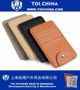 Zonneklep Multifunctionele PU Car Card Package Holder Bril opslag Pen Organisator Car Opknoping Bag Auto Opruimen accessoires Pocket