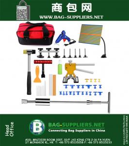 Super PDR Tools Kit Ausbeul Reparatur-Werkzeug-Satz-Auto-Einbuchtung-Reparatur-Werkzeug-Set Kleber Puller Klebepistole Werkzeugkoffer Tabs