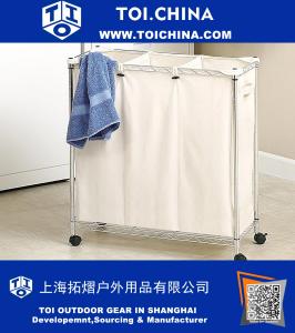 Supreme Laundry Sorter, Chrome and Canvas