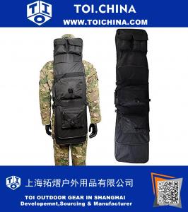 Tactical Double Rifle Case Waterproof Gun Storage Backpack Padded Shoulder Strap Pistol Cases Fishing Rode Backpack