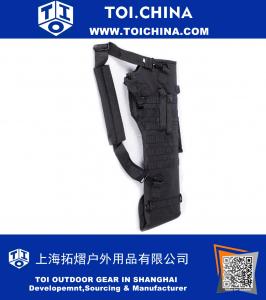 Tactical Stealth Black Ambidextrous Molle Rifle Scabbard Zachte beschermende draagtas