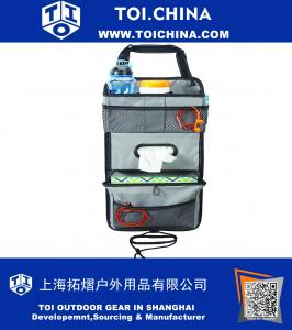 Tissue Pockets Car Seat Organizer and Tissue Holder
