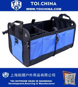 Trunk Organizer With Rope Handles,Compartment Board Foldable Great For Home,Car, SUV, Truck